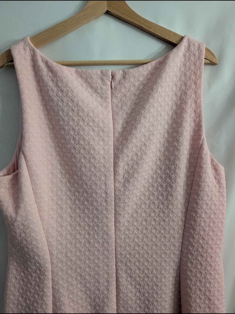 Pappagallo Pink Sleeveless Mini Dress with Gold Lace Trim - Picture 2 of 7